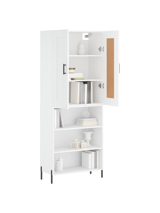 Skříň highboard bílá 69,5 x 34 x 180 cm kompozitní dřevo