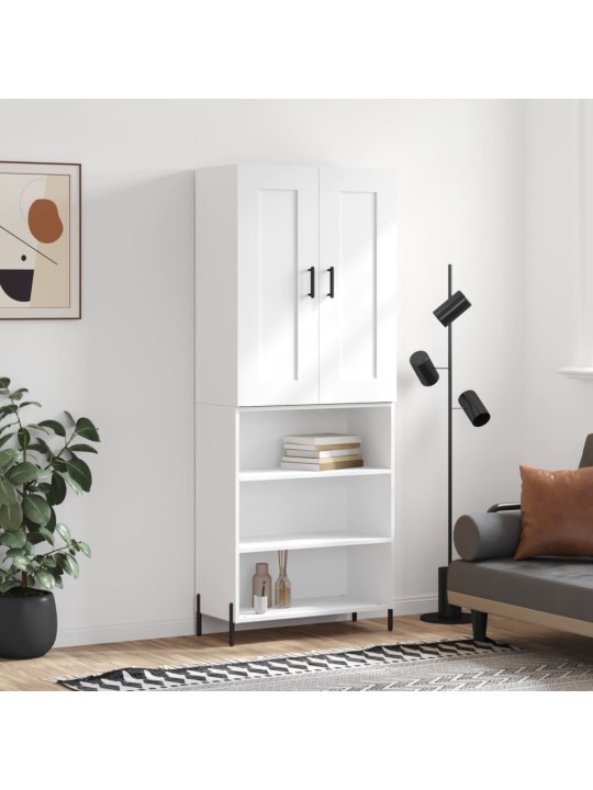 Skříň highboard bílá 69,5 x 34 x 180 cm kompozitní dřevo
