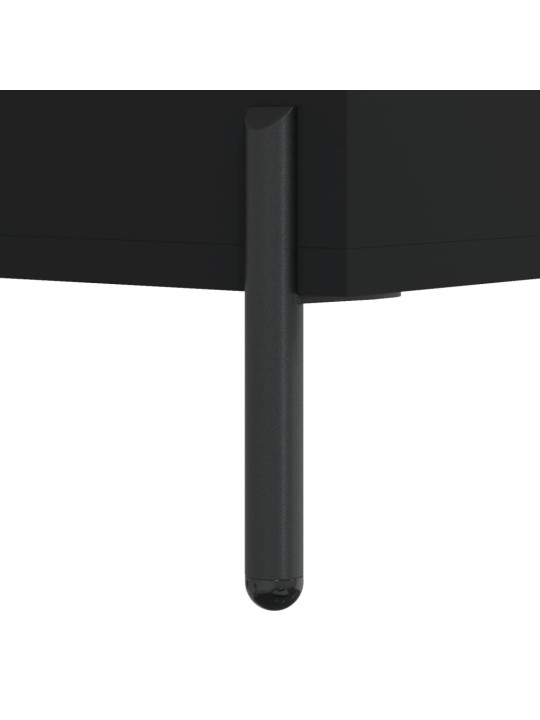 Skříň highboard černá 69,5 x 34 x 180 cm kompozitní dřevo