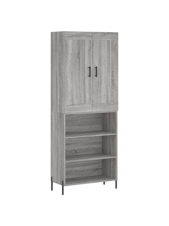Skříň highboard šedá sonoma 69,5 x 34 x 180 cm kompozitní dřevo