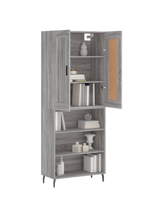 Skříň highboard šedá sonoma 69,5 x 34 x 180 cm kompozitní dřevo