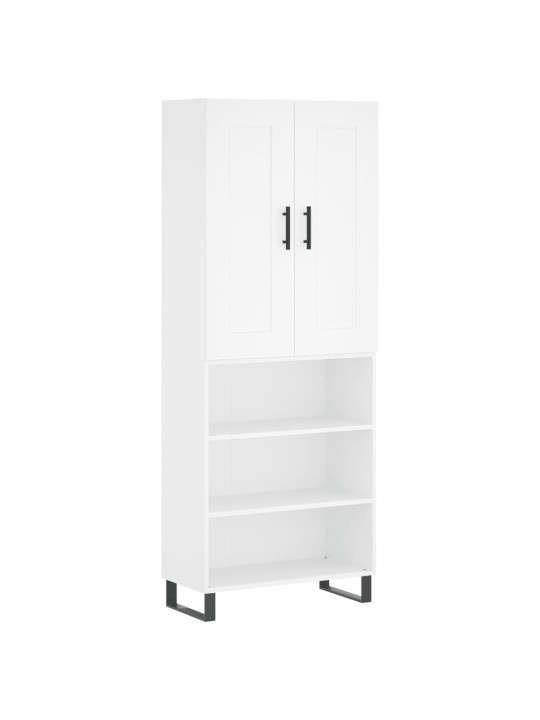 Skříň highboard bílá 69,5 x 34 x 180 cm kompozitní dřevo