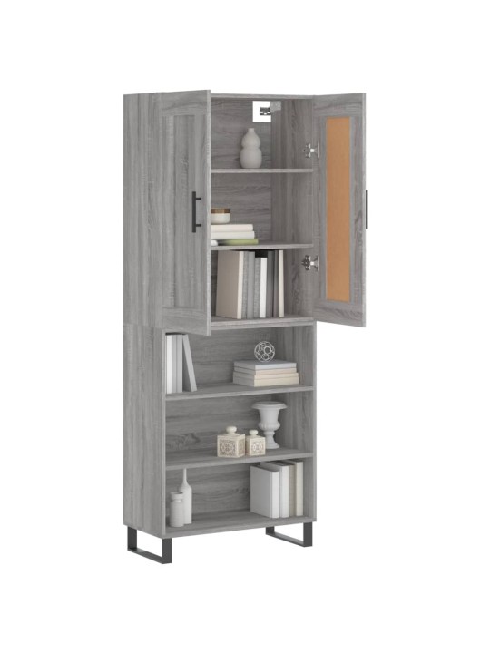 Skříň highboard šedá sonoma 69,5 x 34 x 180 cm kompozitní dřevo