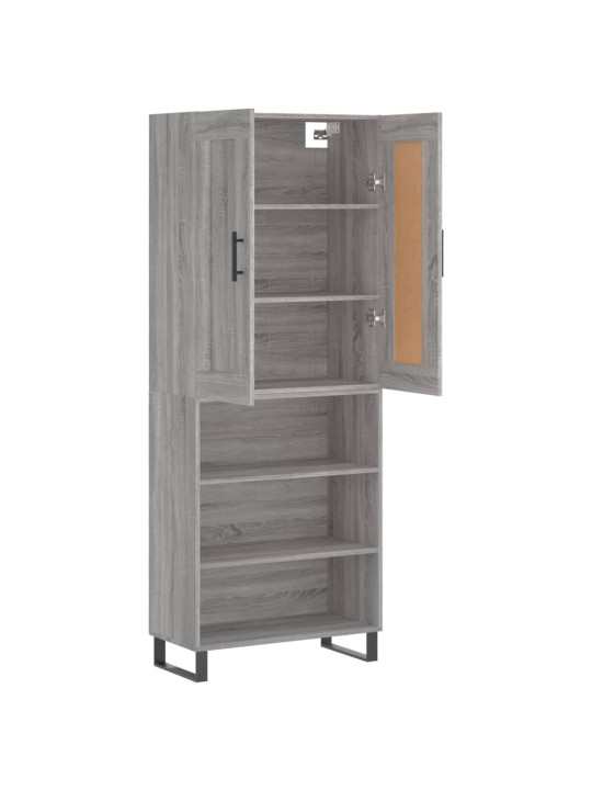 Skříň highboard šedá sonoma 69,5 x 34 x 180 cm kompozitní dřevo