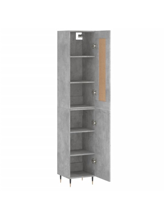 Skříň highboard betonově šedá 34,5x34x180 cm kompozitní dřevo