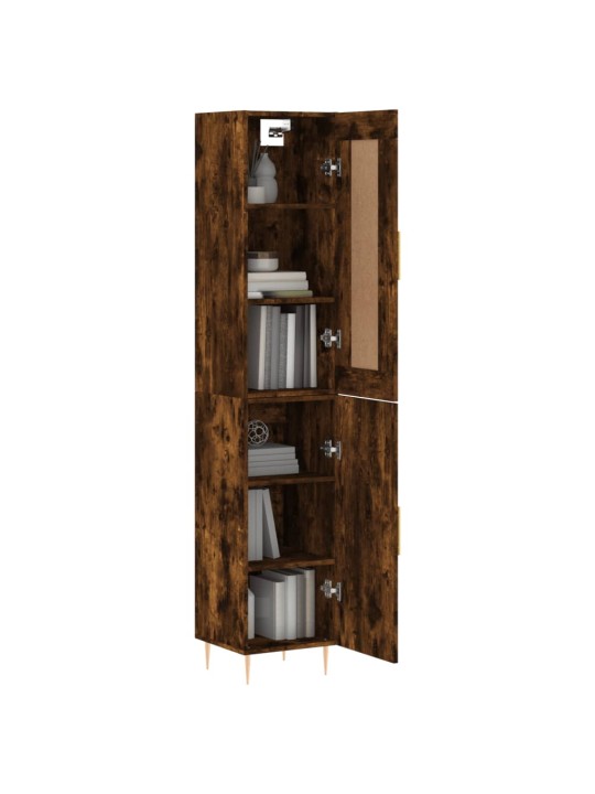 Skříň highboard kouřový dub 34,5 x 34 x 180 cm kompozitní dřevo