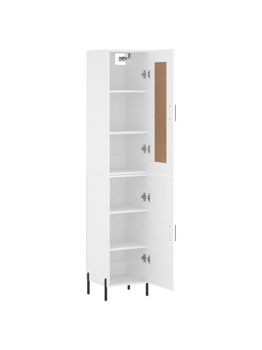 Skříň highboard bílá 34,5 x 34 x 180 cm kompozitní dřevo