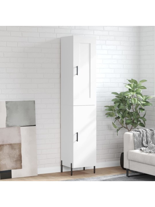 Skříň highboard bílá 34,5 x 34 x 180 cm kompozitní dřevo