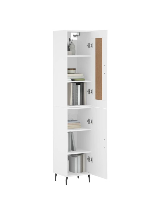 Skříň highboard bílá 34,5 x 34 x 180 cm kompozitní dřevo