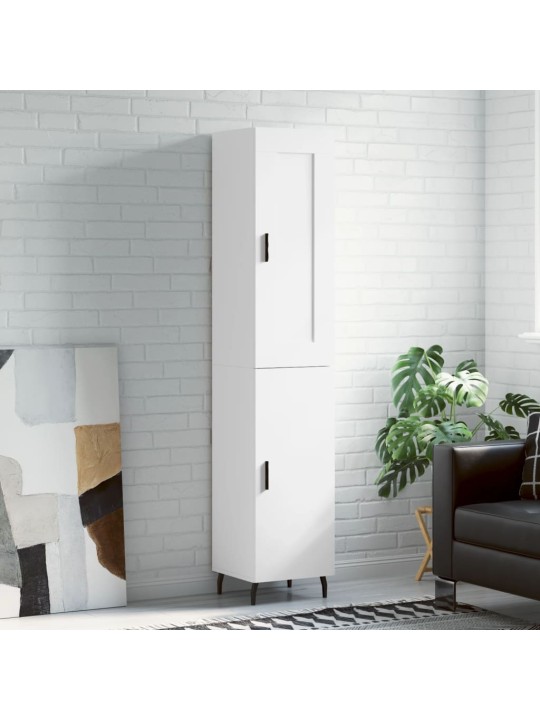 Skříň highboard bílá 34,5 x 34 x 180 cm kompozitní dřevo