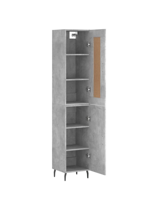 Skříň highboard betonově šedá 34,5x34x180 cm kompozitní dřevo