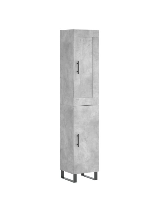 Skříň highboard betonově šedá 34,5x34x180 cm kompozitní dřevo