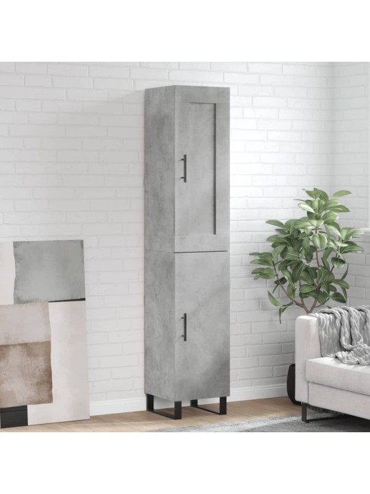 Skříň highboard betonově šedá 34,5x34x180 cm kompozitní dřevo