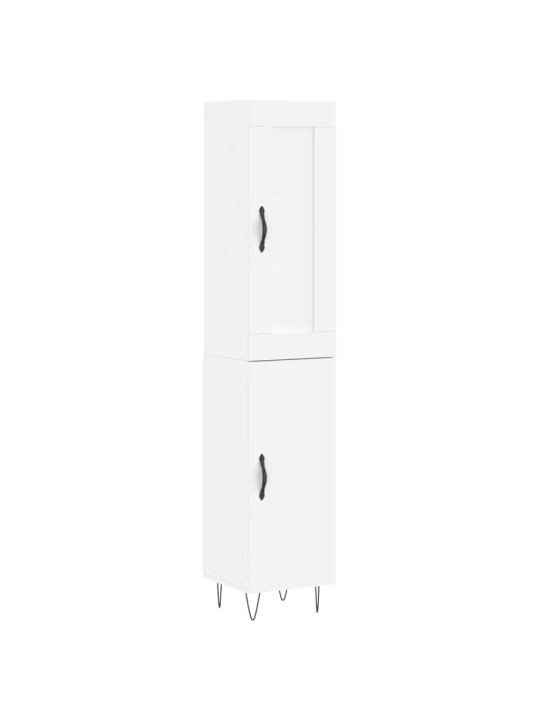Skříň highboard bílá 34,5 x 34 x 180 cm kompozitní dřevo