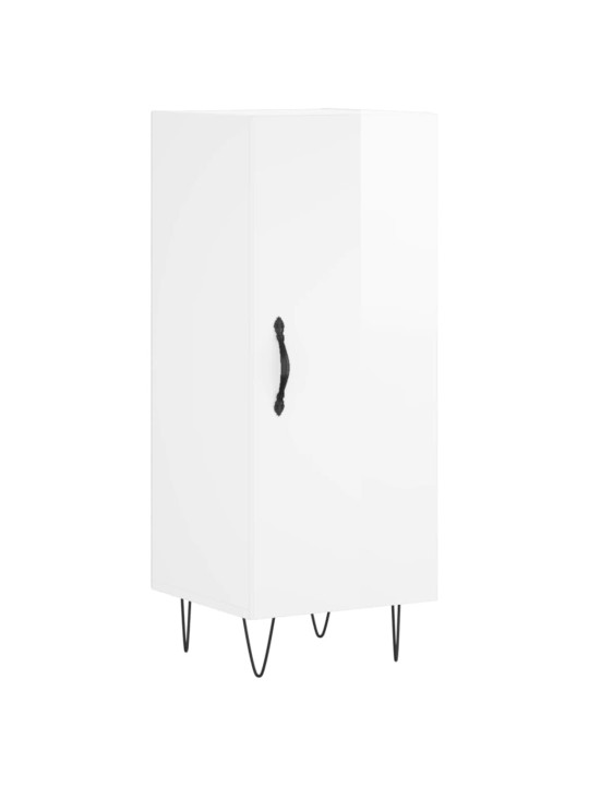 Skříň highboard bílá s vysokým leskem 34,5x34x180 cm kompozit