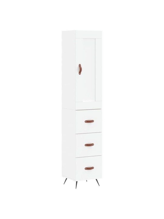 Skříň highboard bílá 34,5 x 34 x 180 cm kompozitní dřevo