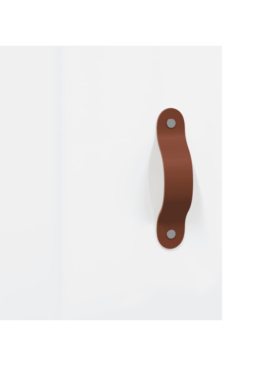 Skříň highboard bílá s vysokým leskem 34,5x34x180 cm kompozit