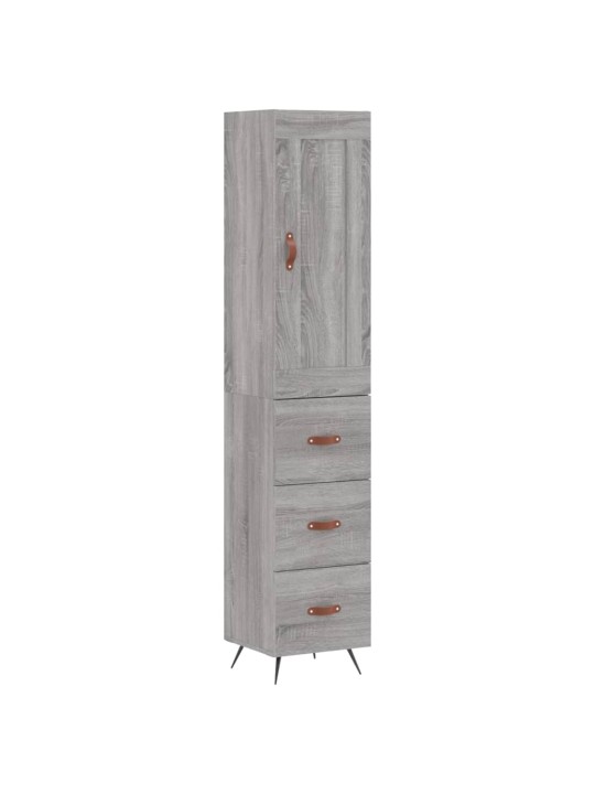 Skříň highboard šedá sonoma 34,5 x 34 x 180 cm kompozitní dřevo