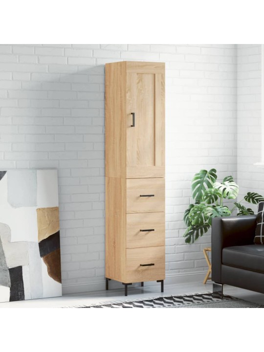 Skříň highboard dub sonoma 34,5 x 34 x 180 cm kompozitní dřevo