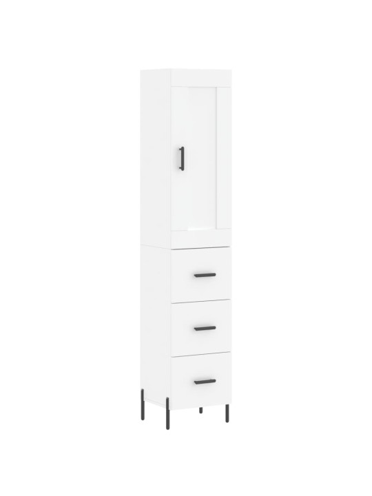 Skříň highboard bílá 34,5 x 34 x 180 cm kompozitní dřevo
