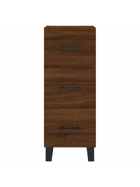 Skříň highboard hnědý dub 34,5 x 34 x 180 cm kompozitní dřevo