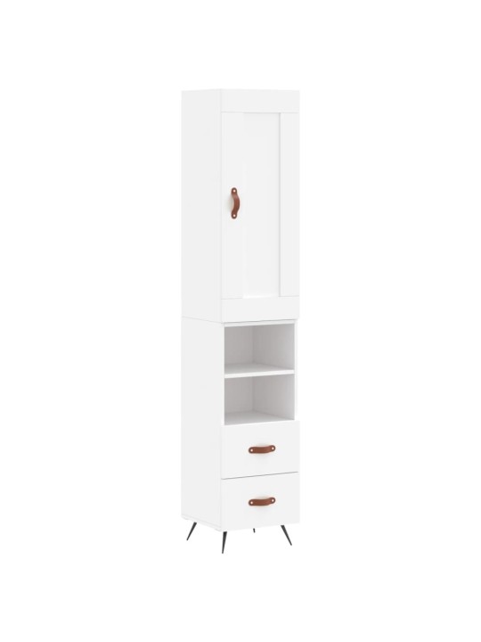 Skříň highboard bílá 34,5 x 34 x 180 cm kompozitní dřevo
