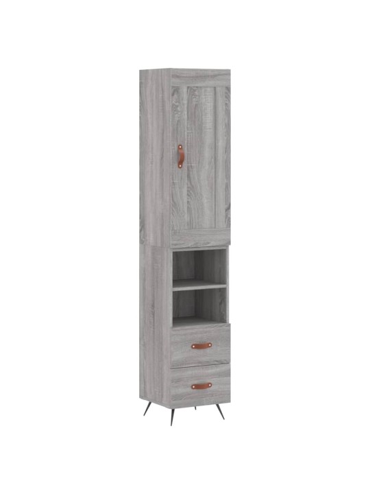 Skříň highboard šedá sonoma 34,5 x 34 x 180 cm kompozitní dřevo