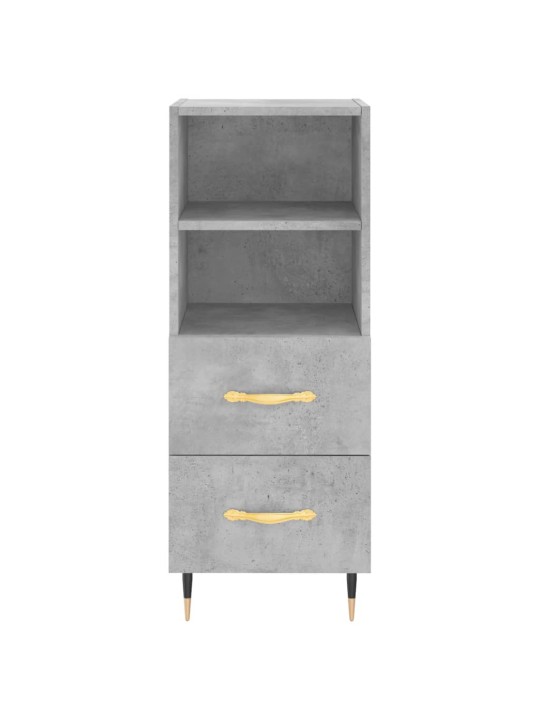 Skříň highboard betonově šedá 34,5x34x180 cm kompozitní dřevo