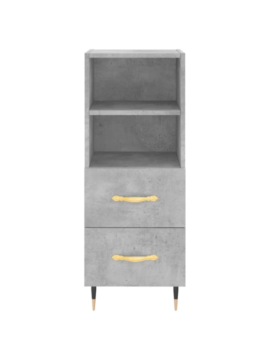Skříň highboard betonově šedá 34,5x34x180 cm kompozitní dřevo