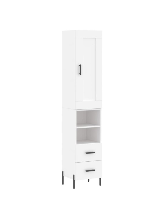 Skříň highboard bílá 34,5 x 34 x 180 cm kompozitní dřevo