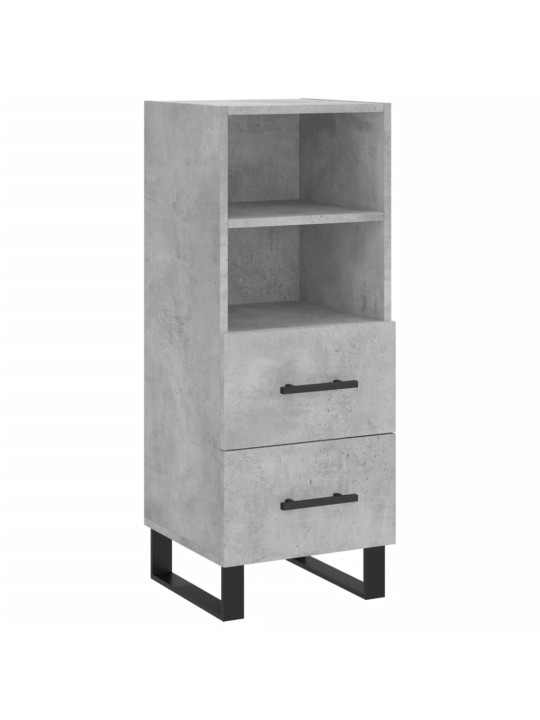Skříň highboard betonově šedá 34,5x34x180 cm kompozitní dřevo