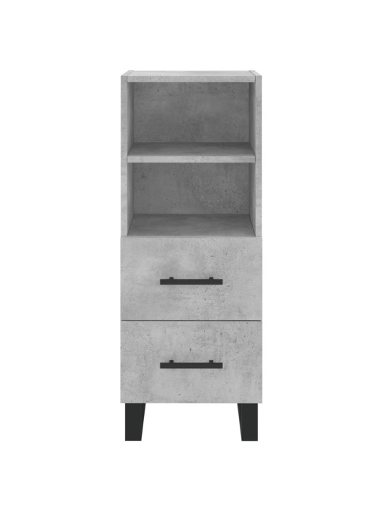Skříň highboard betonově šedá 34,5x34x180 cm kompozitní dřevo