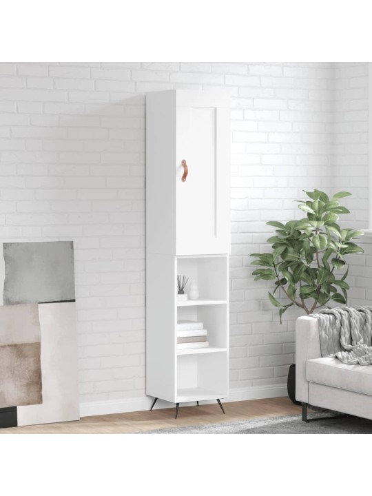 Skříň highboard bílá 34,5 x 34 x 180 cm kompozitní dřevo
