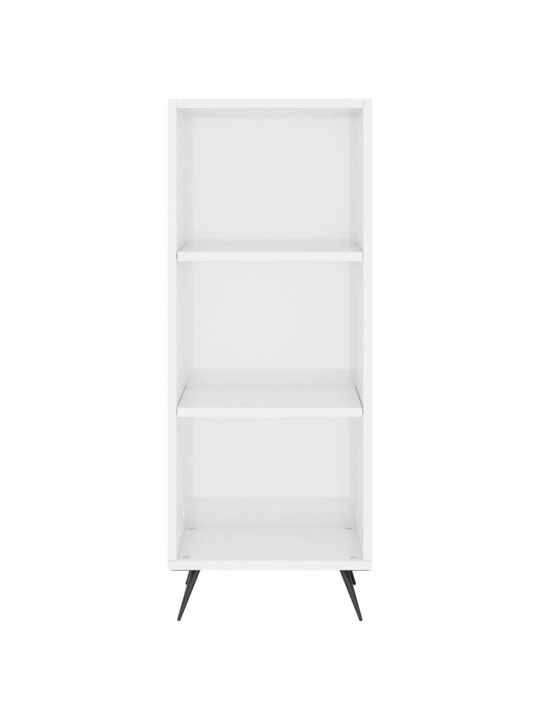 Skříň highboard bílá s vysokým leskem 34,5x34x180 cm kompozit