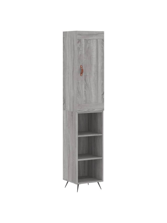 Skříň highboard šedá sonoma 34,5 x 34 x 180 cm kompozitní dřevo
