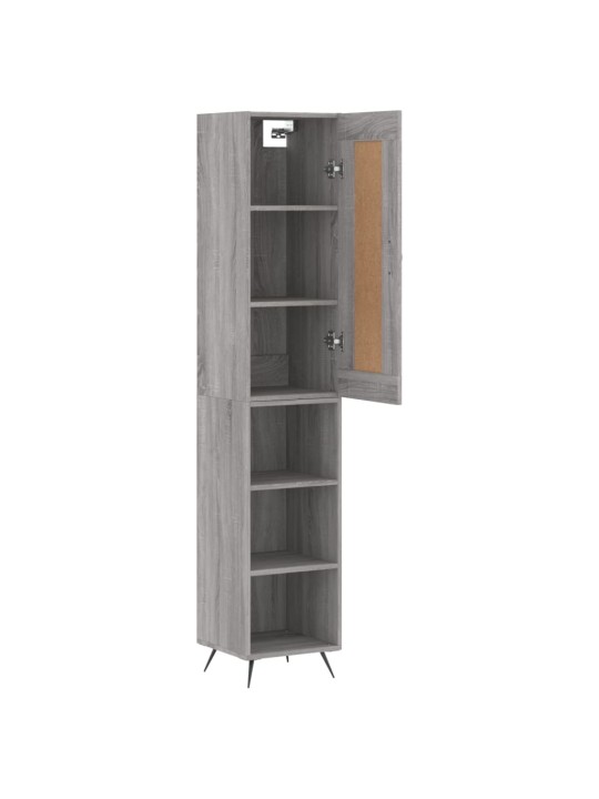 Skříň highboard šedá sonoma 34,5 x 34 x 180 cm kompozitní dřevo