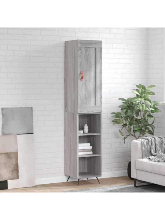 Skříň highboard šedá sonoma 34,5 x 34 x 180 cm kompozitní dřevo