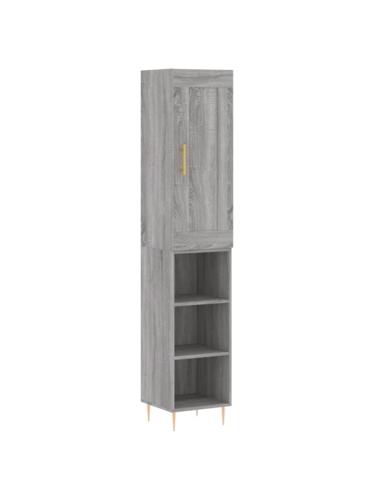 Skříň highboard šedá sonoma 34,5 x 34 x 180 cm kompozitní dřevo