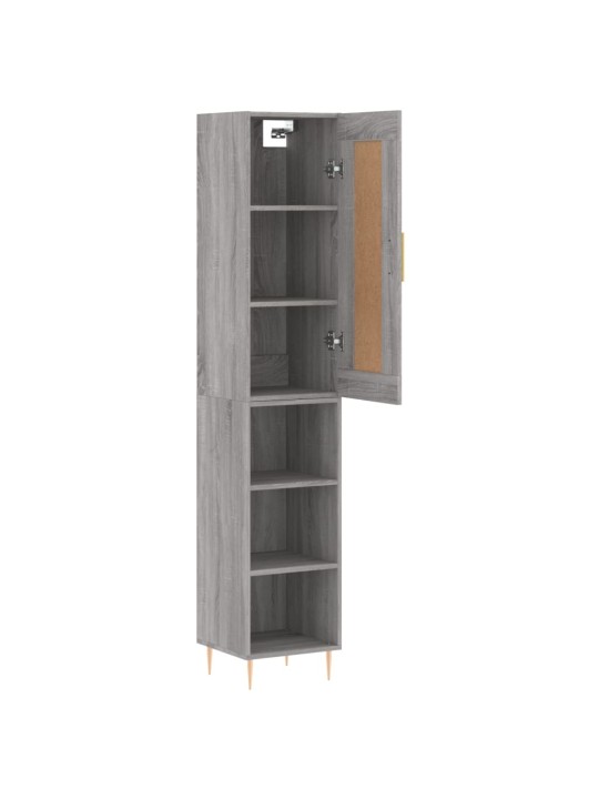 Skříň highboard šedá sonoma 34,5 x 34 x 180 cm kompozitní dřevo