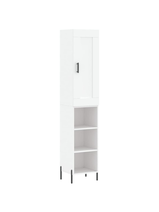 Skříň highboard bílá 34,5 x 34 x 180 cm kompozitní dřevo