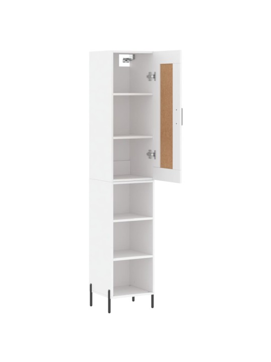 Skříň highboard bílá 34,5 x 34 x 180 cm kompozitní dřevo