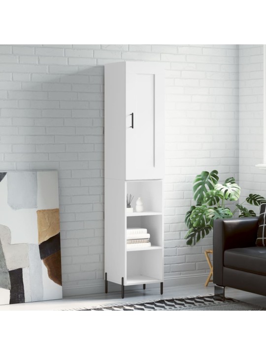 Skříň highboard bílá 34,5 x 34 x 180 cm kompozitní dřevo
