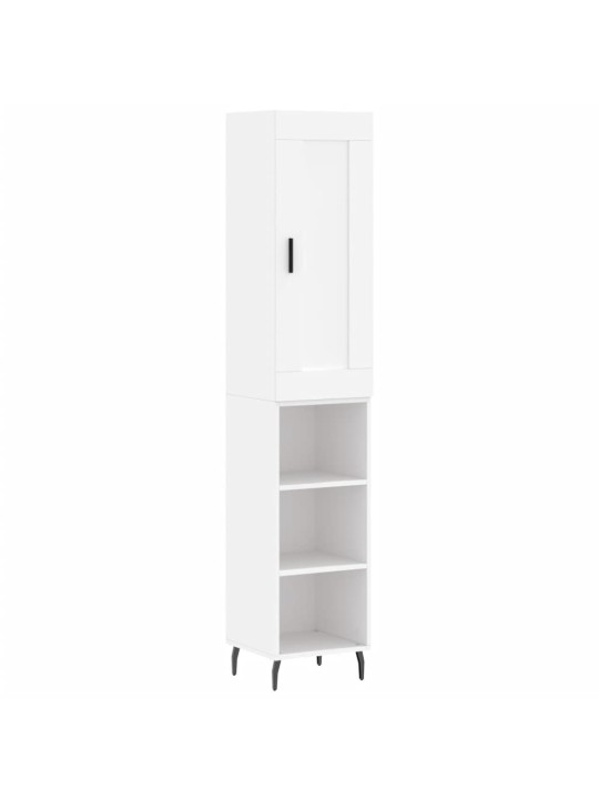 Skříň highboard bílá 34,5 x 34 x 180 cm kompozitní dřevo