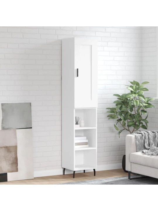 Skříň highboard bílá 34,5 x 34 x 180 cm kompozitní dřevo