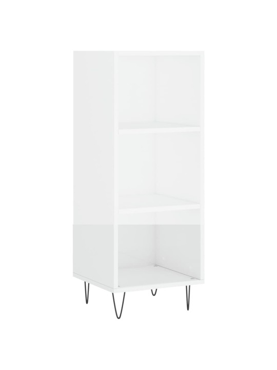 Skříň highboard bílá s vysokým leskem 34,5x34x180 cm kompozit