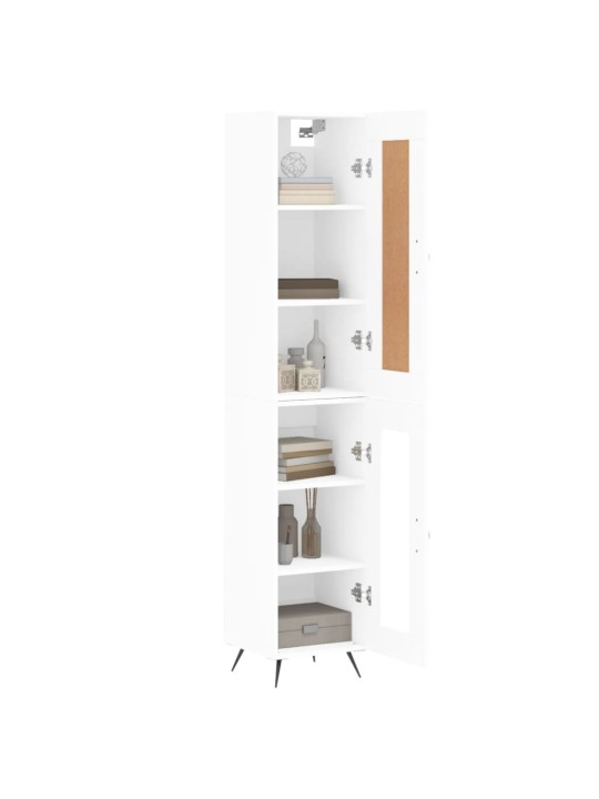 Skříň highboard bílá 34,5 x 34 x 180 cm kompozitní dřevo