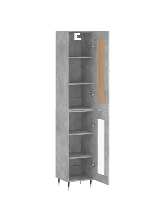 Skříň highboard betonově šedá 34,5x34x180 cm kompozitní dřevo