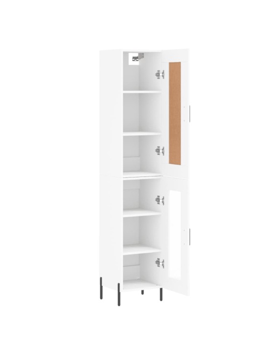Skříň highboard bílá 34,5 x 34 x 180 cm kompozitní dřevo