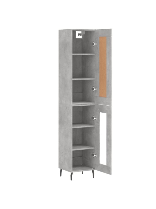 Skříň highboard betonově šedá 34,5x34x180 cm kompozitní dřevo