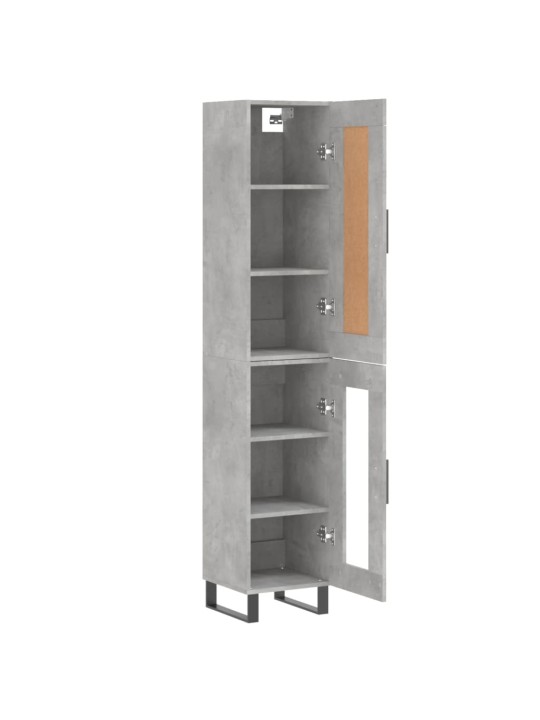 Skříň highboard betonově šedá 34,5x34x180 cm kompozitní dřevo